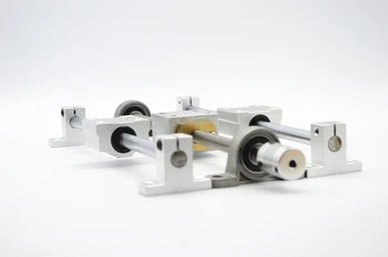 3D printer Guide rail parts -T8 Lead Screw 300mm + Optical axis 300mm+KP08 bearing bracket + screw nut housing mounting bracket