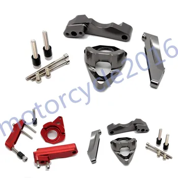Adjustable Steering Stabilize Damper bracket Mount kit For Suzuki GSXR600/750 GSR750 2001-2005 T6061-T6 Aluminum A set CNC FXCNC