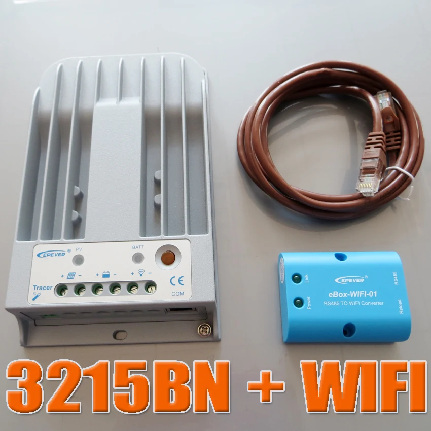 Tracer 3215BN + WIFI BOX Mobile Phone APP EPsloar 30A MPPT Solar Charge Controller communication