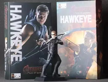 Classic Super Hero Marvel Avenger Hawkeye Clinton Francis Barton Bow Arrow Battle 22CM Figure Toys New Box
