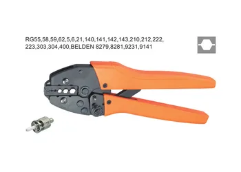 Ratchet crimping plier 11,8.2,5.4mm2 BNC Dedicated cable connector crimping tool