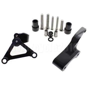 Adjustable Steering Stabilize Damper bracket Mount kit For DUCATI 696 796 795 T6061-T6 Aluminum A set Black Gold SilverCNC FXCNC