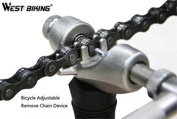 WEST BIKING MTB Chain Breaker Device Bicycle Cutter Steel Bike Parts Repair Tools Cycling Parts Steel Bicycle Chain Cutter