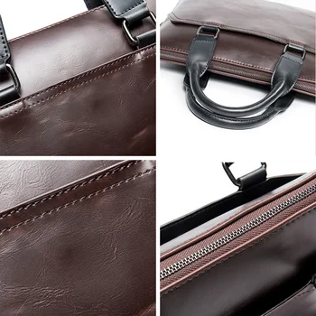2016 New Man Handbags Crazy horse Leather handbag brand top-handle Bag men's briefcase Winmax man briefcase mochali