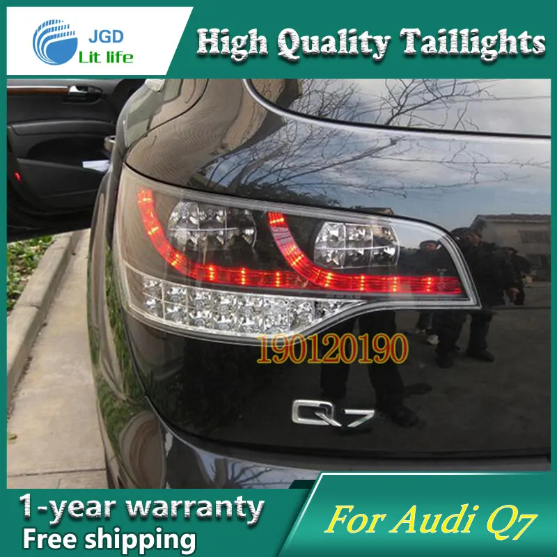 JGD Brand New Styling for Audi Q7 Tail Lights 2006-2010 LED Tail Light Rear Lamp LED DRL Singal Car Lights