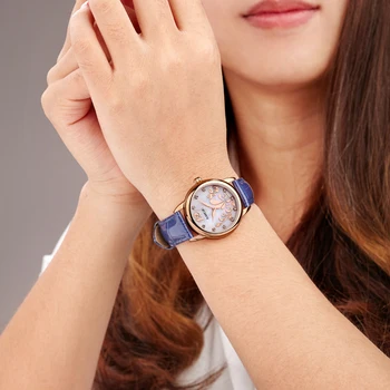TOP LUXURY BRAND Leather Women WATCHES Ladies Montre Quartz Watch Blue WatchBAND Waterproof Fashion Wristwatches