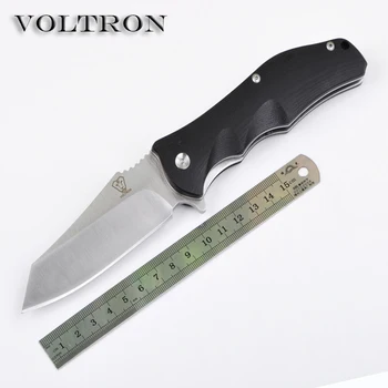 New VOLTRON Tactical Folding Knife Camping Hunting Survival Rescue Pocket Knives 8cr18mov Blade Black G10 Handle Hand Tools V11