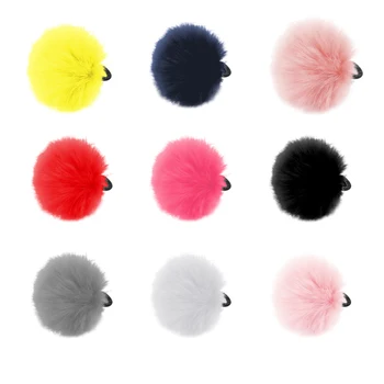 GIrl Hair Accessories hair clip Rabbit Fur Ball Children 9 color hearwear