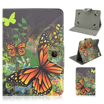 Butteryfly style Leather Case For Digma Plane 7.6 3G For Asus Google Nexus 7 2nd Gen 7.0 inch Universal Cover tablet M4A92D