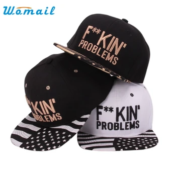 Womail Good Deal New Fashion Unisex Embroidery Cotton Baseball Cap Boys Girls Letters Snapback Hip Hop Flat Hat Gift 1PC