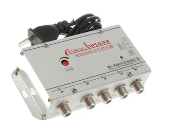 CATV Cable TV Signal Amplifier 1 in / 4 out AMP Video Booster Splitter, AC220V 50Hz 2W Splitters