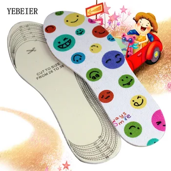 2 Pairs Children Massager Insole Cushions Children's Insoles Canvas Pattern Dreamlike Shoe Insole