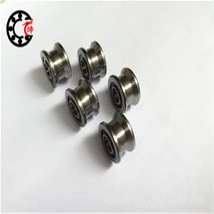 SG15-2RS U Groove pulley ball bearings 5*17*8*9.75 mm Track guide roller bearing SG15RS V17