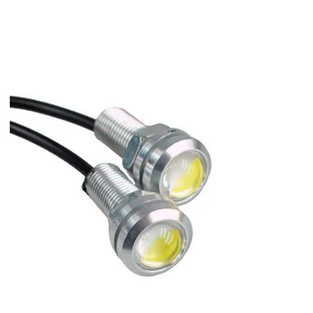 10PC 9W LED DRL Eagle Eye Light Source Fog Daytime Running Light Reverse Parking Signal Silver Shell Auto Car Lamp