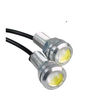 10PC 9W LED DRL Eagle Eye Light Source Fog Daytime Running Light Reverse Parking Signal Silver Shell Auto Car Lamp