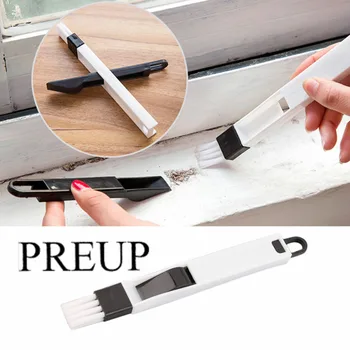 New 2 In 1 Multifunction Portable Computer Keyboard Window Groove Cleaning Brush Home Nook Cranny Cleaning Tool Newest
