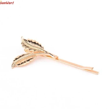 Price Women Leaf Feather Hair Clip Hairpin Barrette Bobby Pins Hair Accessories