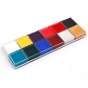 Brand Professional 1 Set 12 Colors Flash Tattoo Face Body Paint Oil Painting Art Hot Selling