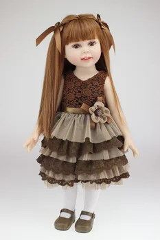 Long hair AMERICAN GIRL Dolls 18'' Reborn Baby dolls full handmade newborn baby doll baby toys soft girls gift