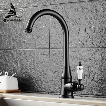 360 rotate Oil Rubbed Black Bronze Deck Mounted Kitchen Faucets Torneira Handle Swivel Sink Lavatory Faucets,Mixers Taps MH-03