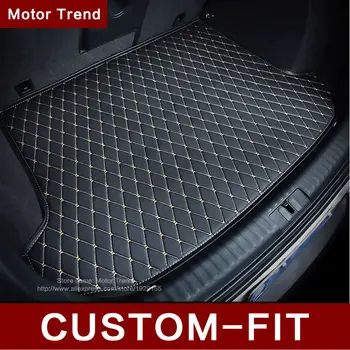 Custom fit car trunk mat for Skoda Octavia Superb Yeti Fabia Rapid 3D heavy duty car styling tray carpet cargo liner
