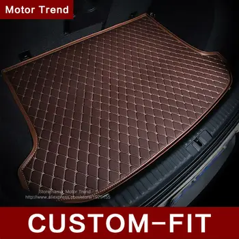 Custom fit car trunk mat for Skoda Octavia Superb Yeti Fabia Rapid 3D heavy duty car styling tray carpet cargo liner