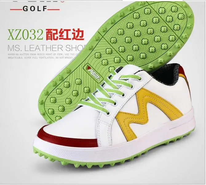 Genuine PGM golf shoes female leather super light shoes Golf waterproof non slip shoes
