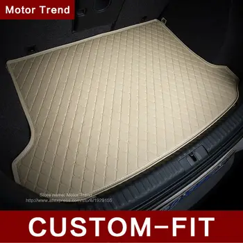 Custom fit car trunk mat for Hyundai ix25 ix35 Elantra SantaFe Sonata Solaris verna Veloster carstyling tray carpet cargo liner