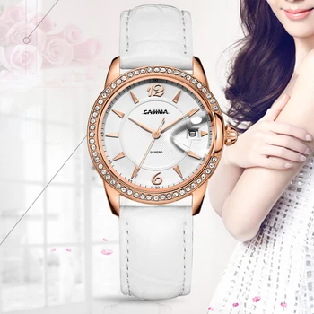 Relogio feminino Luxruy Brand women watches leather quartz watch Fashion dress ladies wristwatch waterproof 50m watch #2631