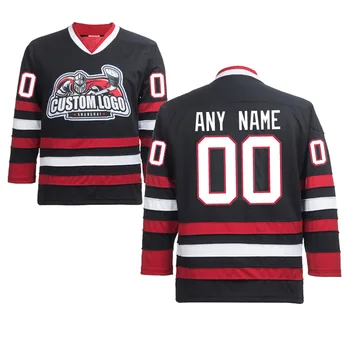 DHL synthetic embroidery ice hockey jerseys wholesale custom jerseys
