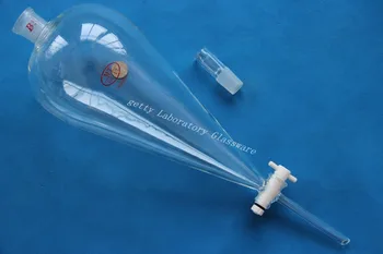 2000ml (2 Liter) Pyriform Separatory funnel, Dropping funnel, 24/29 joint,separating funnel with PTFE Stopcock