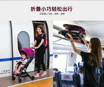 ForBaby can use one hand folding ultra-light stroller travel without shipping and anti-vibration umbrella stroller