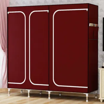 DIY sell well Oxford Cloth Wardrobe Large Simple Home Steel Clothes Storage Assembly wardrobe, cloth wardrobe