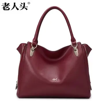 LAORENTOU New Superior cowhide women bag famous designer genuine leather bag fashion women handbags leather shoulder bag