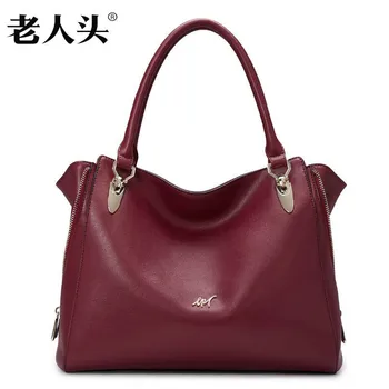 LAORENTOU New Superior cowhide women bag famous designer genuine leather bag fashion women handbags leather shoulder bag