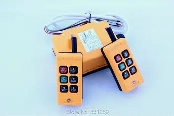 1pcs HS-6 AC/DC12V 6 keys Control industrial Remote Controller 2 Transmitter+1 Receiver
