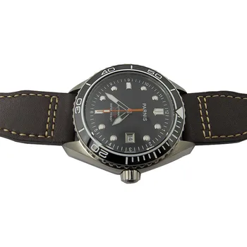 45mm Parnis Men's Automatic Mechanical Watch Ceramic Bezel Self-Wind Wrist Watches Japan Movement Sapphire Crystal 20ATM Clock