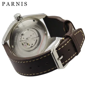 45mm Parnis Men's Automatic Mechanical Watch Ceramic Bezel Self-Wind Wrist Watches Japan Movement Sapphire Crystal 20ATM Clock