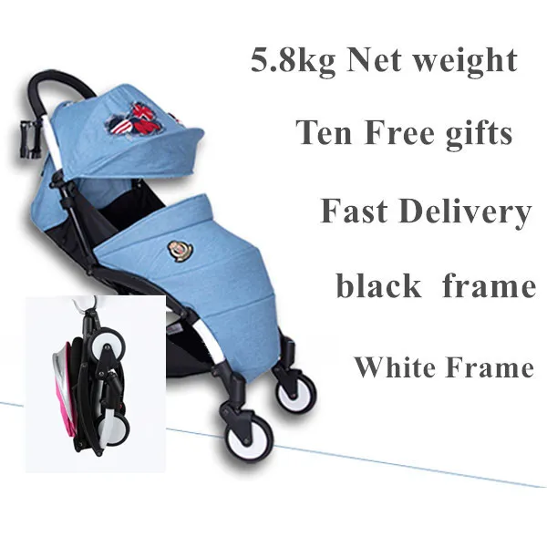 Light baby stroller smart baby car four seaons use four wheel fast delivery baby carriage