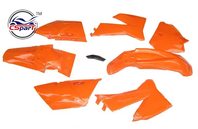 Plastic Fairing Kit Fender Plate Guard Cover for KTM 125 250 300 380 400 520 EXC 2001-2002