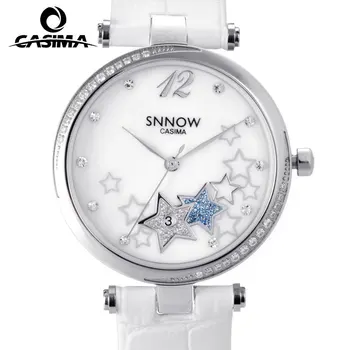 Reloj Mujer 2016 CASIMA Luxury Brand Women Watches SNNOW Series Womens Fashion Casual Quartz Wrist Watch waterproof 100M Geneva