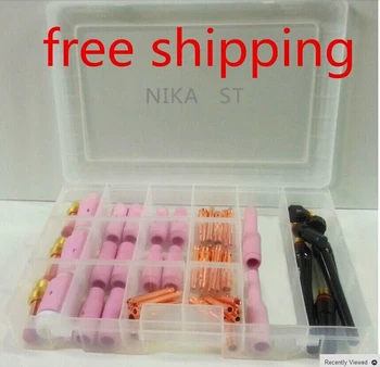 LmmNEW 46 pcs30/40A PT31 Air Plasma Cutting Torch Tip Spare Consumables Tips Electrodes