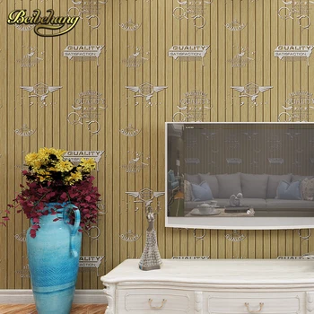 Beibehang papel de parede Mediterranean style blue imitation wood Non-woven living room bedroom wallpaper background wall paper