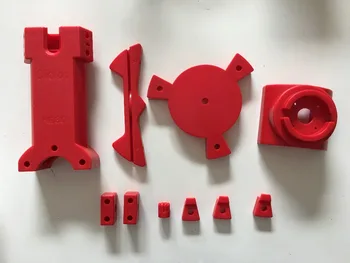 3D Open source Portable Reprap Ciclop 3d scanner DIY injection molding red plastic parts