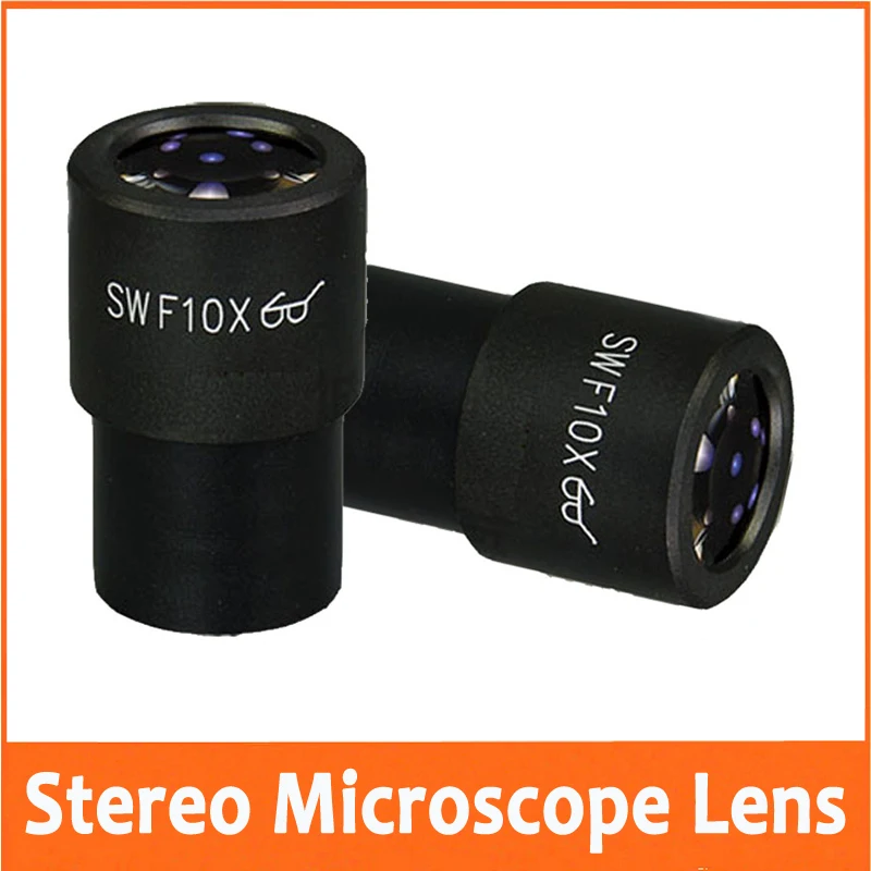 WF10X Field of View 23mm Super Wide Angle Optical Eyepiece Lens for School Lab Stereo Microscope with Mounting Size 30mm