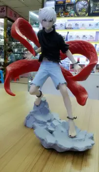 22.5cm Japanese Anime Tokyo Ghoul Action Figures Kaneki Garage Kits Kaneki Awaken Model Tokyo Ghoul Biger Model
