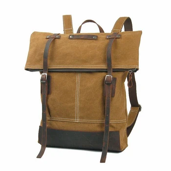 Men Male Pretty style Canvas College School Student Backpack Casual Laptop Backpack Rucksack Fashion men Travel backpack LI-1262