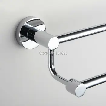 Chrome Finish 60cm Length 304 Stainless Steel Double Towel Bar  X16303B