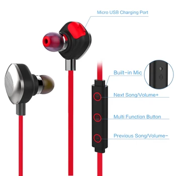 Original] Mifo U5 Plus IPX7 Waterproof Wireless Earbuds Running Bluetooth Headset Magnetic Stereo Auriculares Sport Earphone
