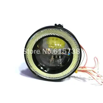 10W X 2 LED COB 3.5 inches 89MM lot LED DRL Daytime Running Light COB Projector Fog Lens Angel Eye Car Styling
